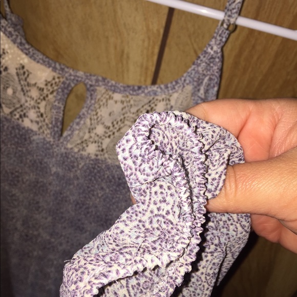 Rewind. Large Open Shoulder Patterned Blouse NWOT - Picture 4 of 6